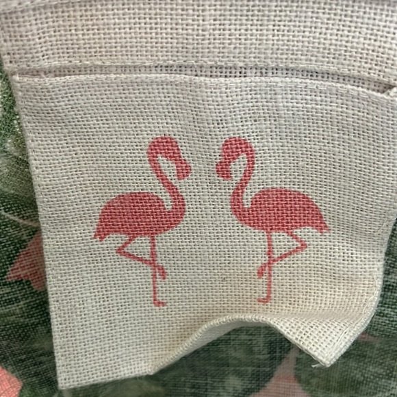 Palm leaf canvas tote bag - Picture 3 of 4